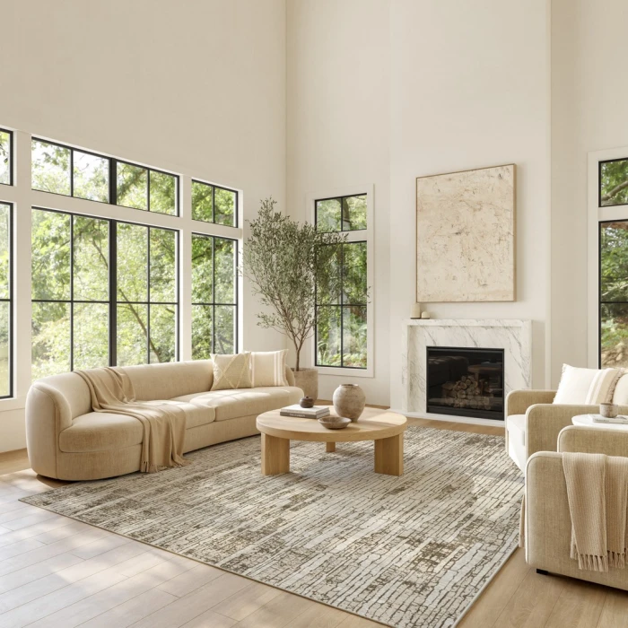 Nourison Soft Structure Mocha SOF03 5ft.3in. x 7ft.3in. Rect. Rug