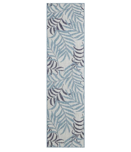 Nourison Garden Oasis Blue GOA01 2 ft. X 6 ft. Rect. Rug