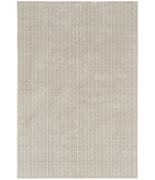 Nourison Washable Charm Silver Ivory WCH02 4 ft. X 6 ft. Rect. Rug