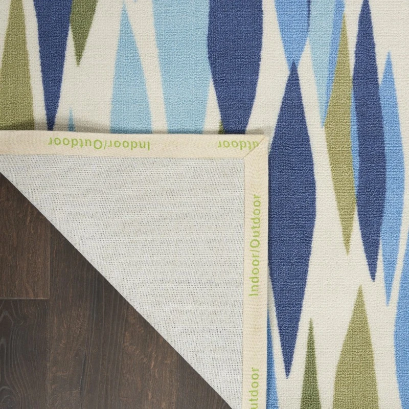 Waverly Sun N' Shade Blue SND01 6ft.6in. x Square Square Rug