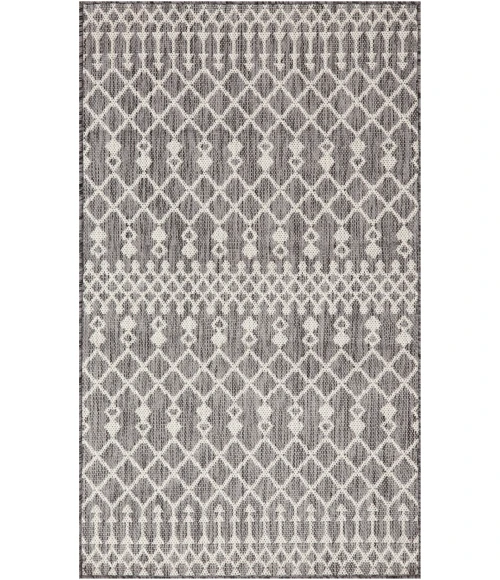 Nourison Positano Charcoal POS02 2ft. x 3ft. Rect. Rug