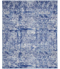 Nourison Home Whimsicle WHS07 Ivory Navy 8 ft. 4 in. X 11 ft. 6 in. Area Rug