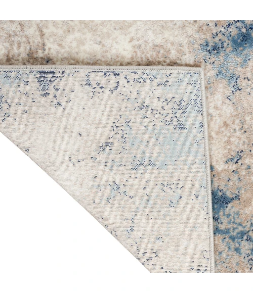 Calvin Klein Infinity Area Rug IFN05 Ivory Grey Blue