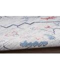 Nicole Curtis Machine Washable Series 1 Ivory Blue SR110 2 ft. 2 in. X 8 ft. Rectangle Rug