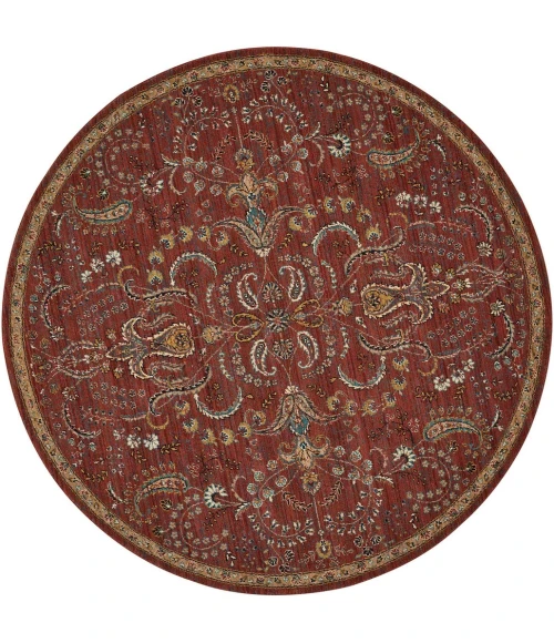 Nourison 2020 Round Area Rug NR204-Brick