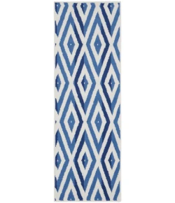 Nourison Home Whimsicle WHS04 Ivory Blue 2 ft. X 8 ft. Area Rug