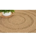 Nourison Natural Seagrass Natural NSG01 5 ft. Round Rug