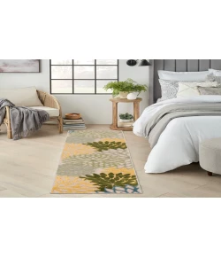 Nourison Home Aloha ALH05 Green Multicolor 2 ft. 3 in. X 8 ft. Area Rug