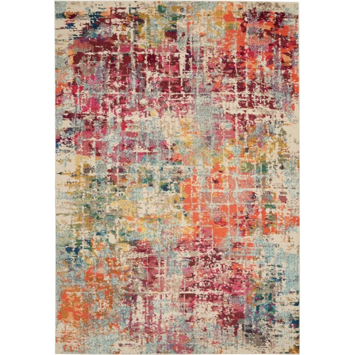 Nourison Celestial Area Rug CES13-Pink/Multicolor