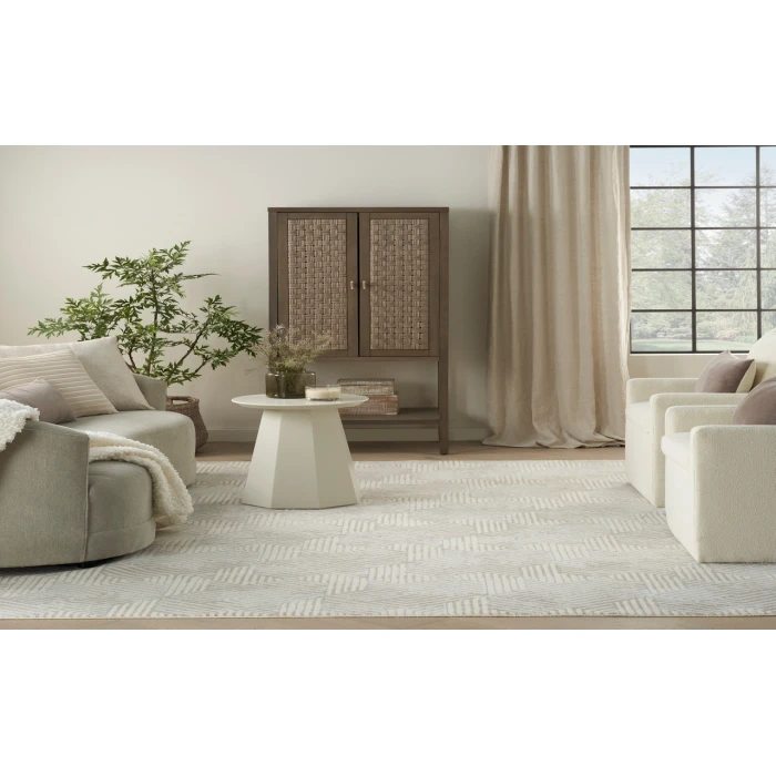 Nourison Grafix Grey GRF39 5 ft. 3 in. X 7 ft. 3 in. Rectangle Rug
