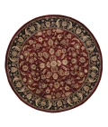 Nourison 2000 Round Area Rug 2002-Burgundy