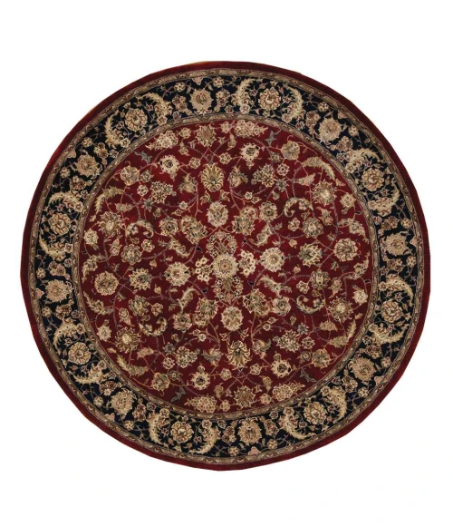 Nourison 2000 Round Area Rug 2002-Burgundy