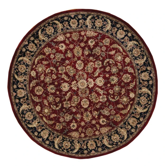Nourison 2000 Round Area Rug 2002-Burgundy