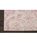 Nourison Jubilant Ivory Pink JUB09 2 ft. X 6 ft. Rectangle Rug