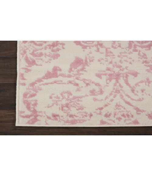 Nourison Jubilant Ivory Pink JUB09 2 ft. X 6 ft. Rectangle Rug