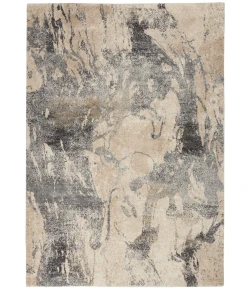 Nourison Home Fusion FSS16 Cream Grey 5 ft. 3 in. X 7 ft. 3 in. Area Rug