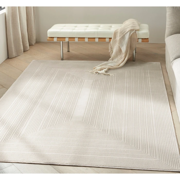 Calvin Klein Irradiant Area Rug IRR02 Ivory