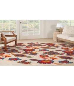 Nourison Home Aloha ALH31 Multicolor 7 ft. 10 in. Round Area Rug