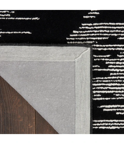 Michael Amini Ma30 Star Area Rug SMR02 Black Ivory