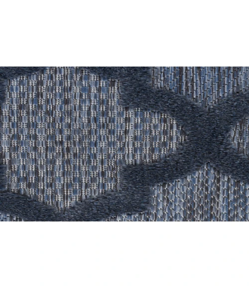 Nourison Easy Care Navy Blue NES01 2 ft. X 6 ft. Rectangle Rug