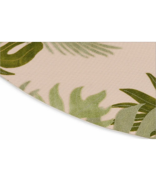 Nourison Aloha Ivory Green ALH40 7 ft. 10 in. Round Rug