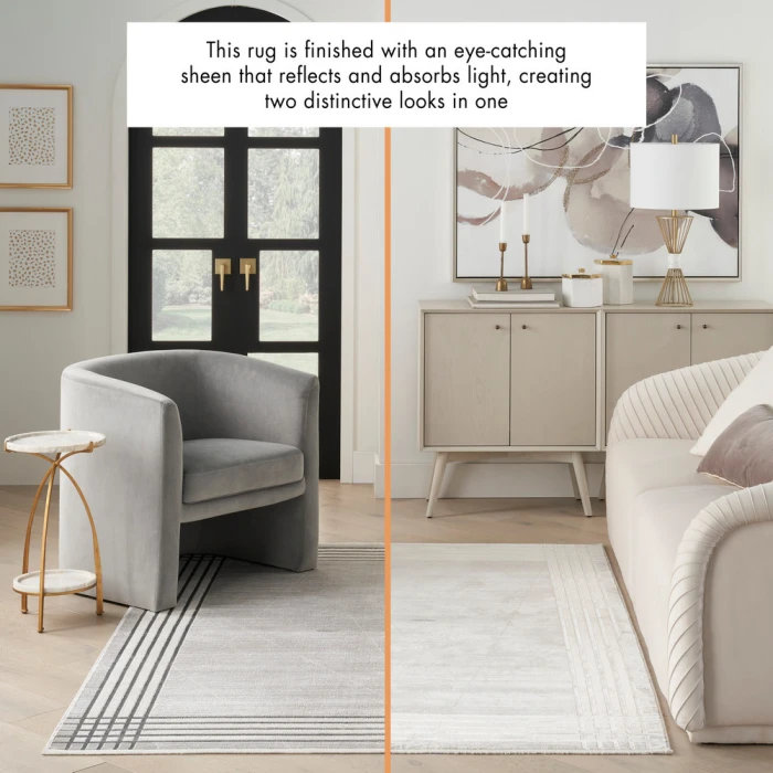Nourison Desire Area Rug DSR01 Grey Silver