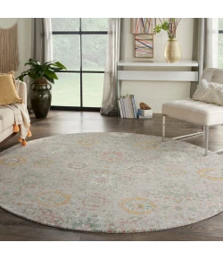 Nourison Home Twilight TWI13 Grey/Multi 8 ft. Round Area Rug