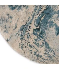 Nourison Maxell Area Rug MAE08 Ivory/Teal 3'10" x 3'10"round