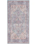 Nicole Curtis Machine Washable Series 1 Area Rug SR104 Blue/Multi 2' x 4'