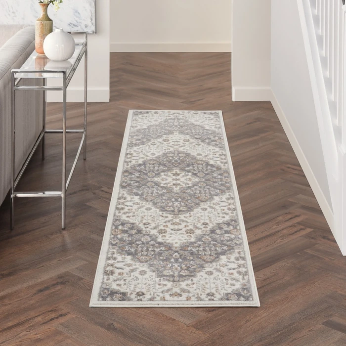 Nourison Elation Area Rug ETN08-Ivory Grey