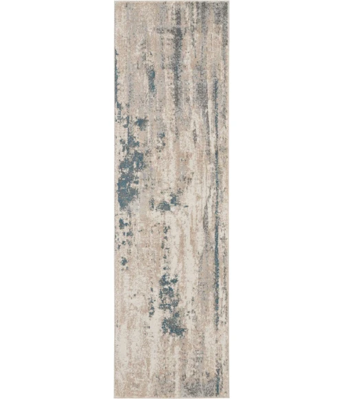 Nourison Maxell Runner Area Rug MAE17-Ivory/Teal
