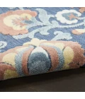 Nourison Aloha Blue Rose ALH17 9 ft. X 12 ft. Rect. Rug