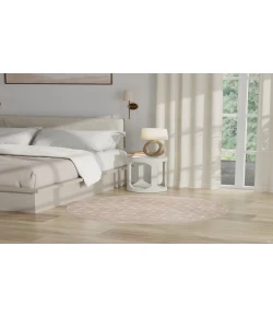 Nourison Home Grafix GRF37 Beige 5 ft. 3 in. Round Area Rug
