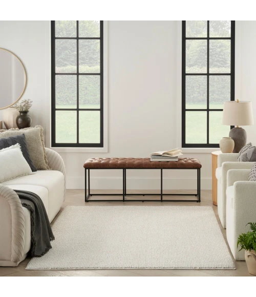 Nourison Natural Texture Ivory Beige NTX01 9 ft. X 12 ft. Rect. Rug