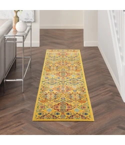 Nourison Home Allur ALR03 Yellow Multicolor 2 ft. 3 in. X 7 ft. 6 in. Area Rug