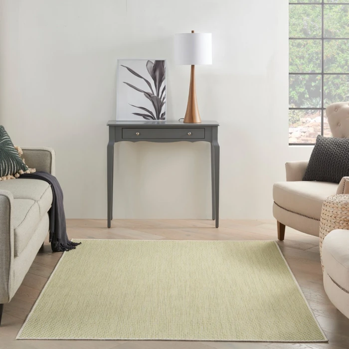 Nourison Courtyard Area Rug COU01-Ivory Green