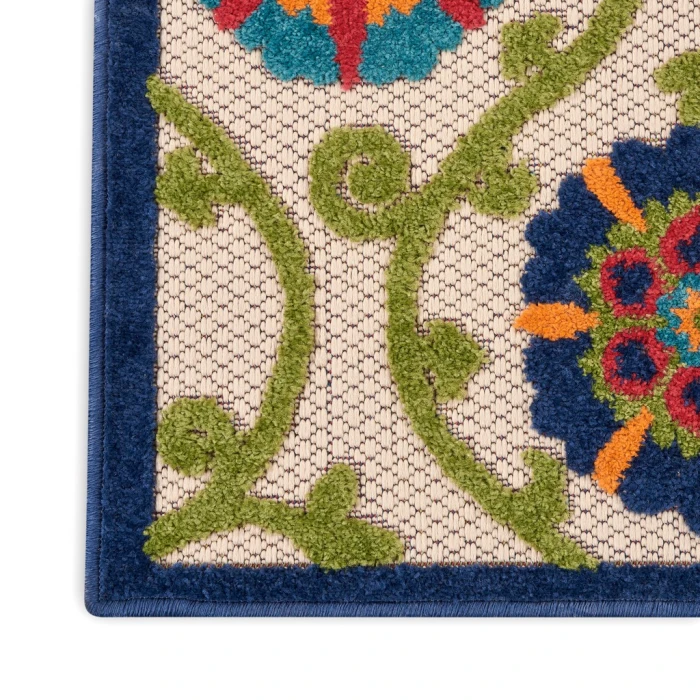 Nourison Aloha Area Rug ALH19-Blue/Multicolor