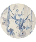 Nourison Somerset Round Area Rug ST18-Ivory/Blue