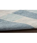 Nourison Astra Machine Washable Blue Ivory ASW09 2 ft. 2 in. X 4 ft. Rectangle Rug