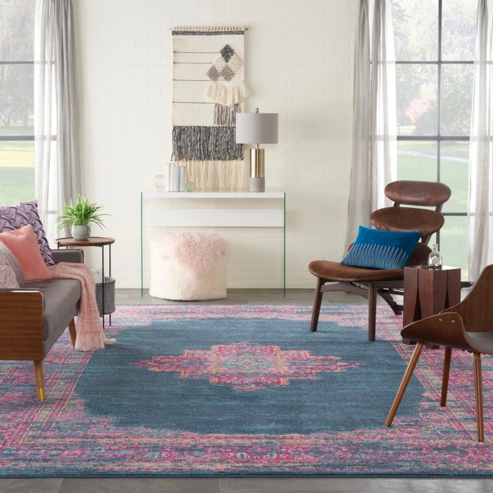 Nourison Passion Area Rug PSN03 Blue 12' x 18'