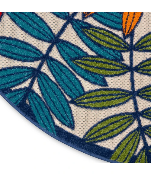 Nourison Aloha Round Area Rug ALH18-Multicolor