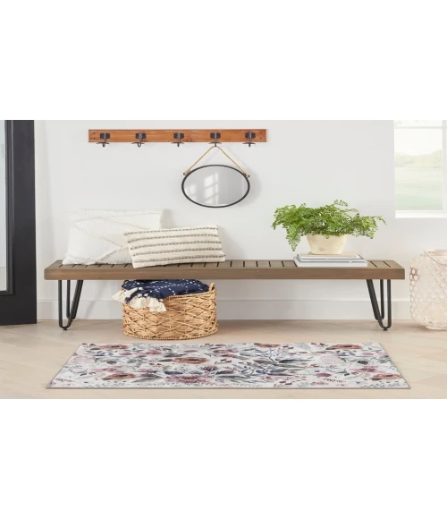 Nourison Nourison Washables Ivory Pink NWB01 3 ft. X 5 ft. Rectangle Rug