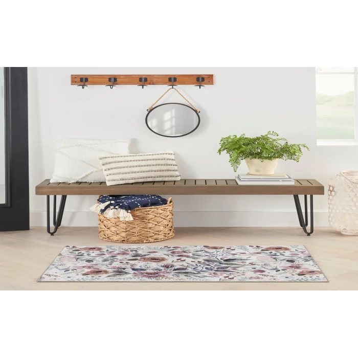 Nourison Nourison Washables Ivory Pink NWB01 3 ft. X 5 ft. Rectangle Rug