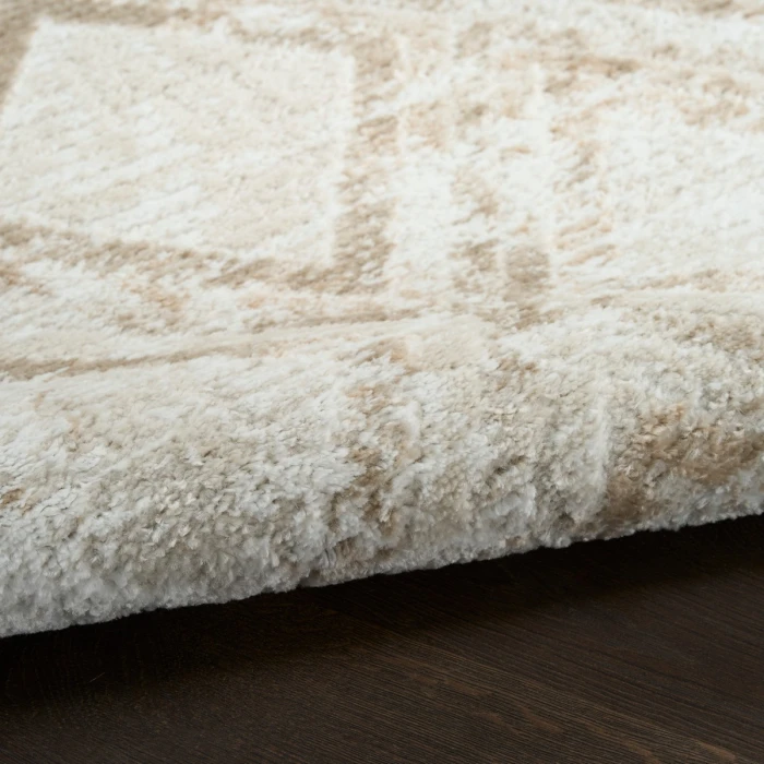 Nourison Dekor Ivory Taupe DEK05 2 ft. X 4 ft. Rect. Rug