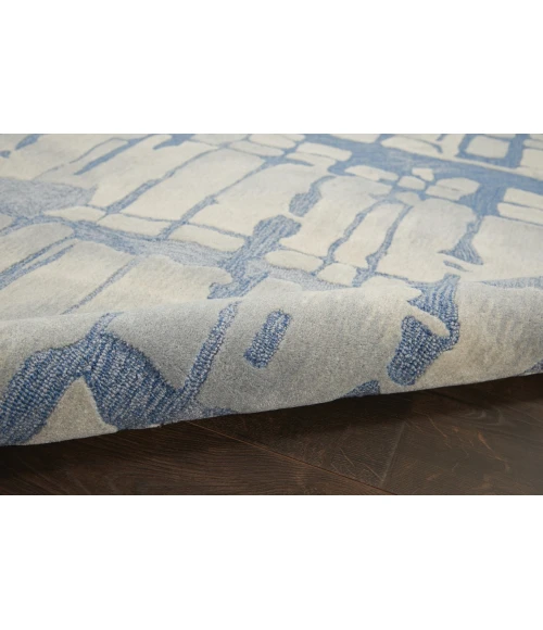 Nourison Symmetry Area Rug SMM04-Blue/Grey