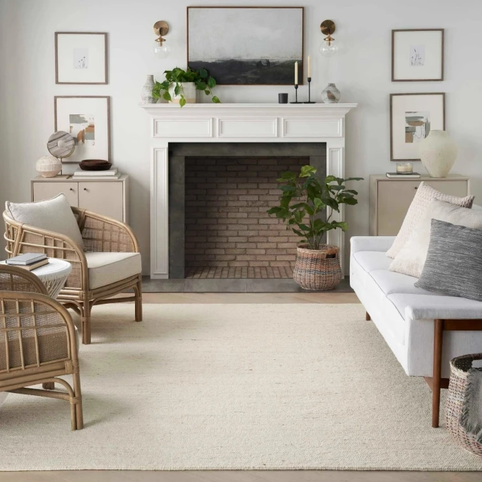 Nourison Alanna Ivory ALN01 10 ft. X 14 ft. Rect. Rug