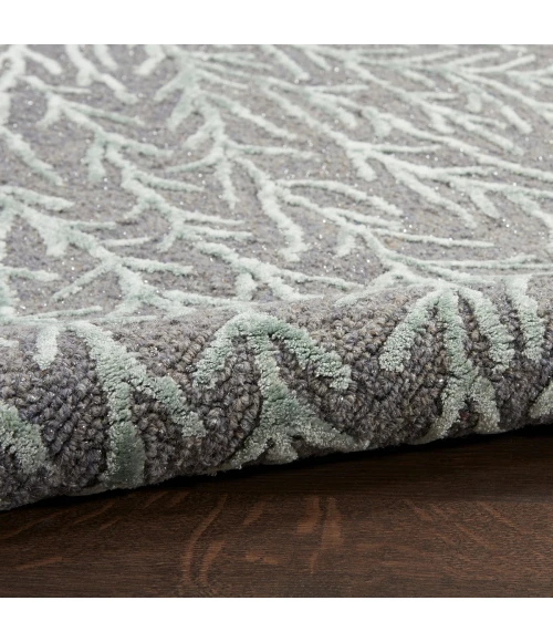 Michael Amini Ma30 Star Area Rug SMR03 Slate/Teal 4' x 6'