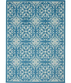 Nourison Home Jubilant JUB06 Ivory Blue 5 ft. 3 in. X 7 ft. 3 in. Area Rug