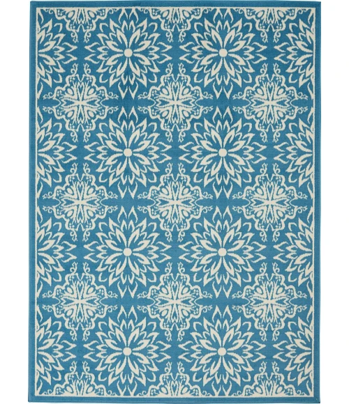 Nourison Jubilant Area Rug JUB06-Ivory/Blue