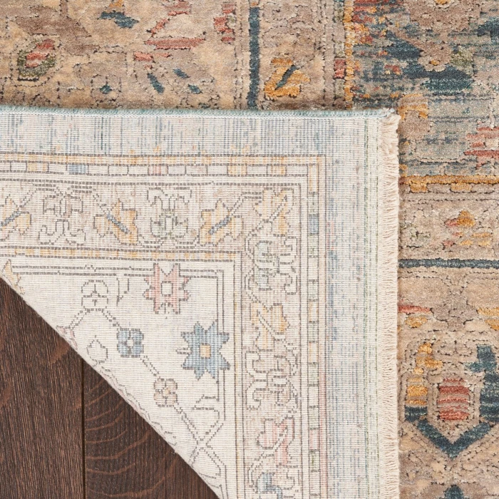 Nourison Luxurious Ivory Blue LRS03 8 ft. X 10 ft. Rect. Rug